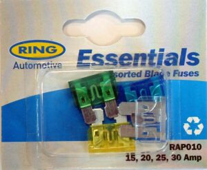 Ring 4 x Blade Fuses 15, 20, 25, 30 Amp