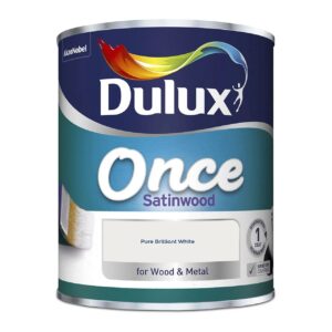 Dulux Once Satinwood Pure Brilliant White 750ml