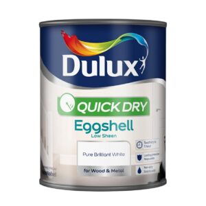 Dulux 2.5L Quick Dry Eggshell Pure Brilliant White