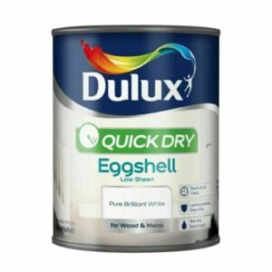 Dulux 750ml Quick Dry Eggshell Pure Brilliant White