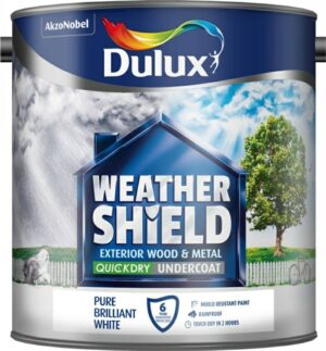 Dulux 2.5L Weathershield Quick Dry Flex Undercoat White