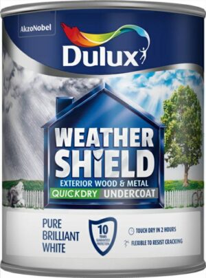 Dulux 750ml Weathershield Quick Dry Flex Undercoat White