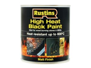 Rustins High Heat Paint Black 250ml