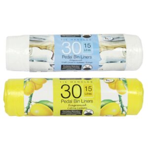 Fragranced Pedal Bin Liners With Tie Handles x30