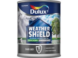 Dulux 750ml Weathershield Quick Dry Flex Undercoat Dark Grey