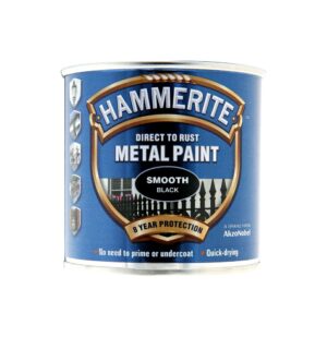 Hammerite Direct To Metal Smooth Black 250ml