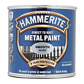 Hammerite Direct To Metal Smooth Silver 250ml