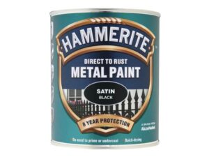 Hammerite Satin Finish Black 750ml