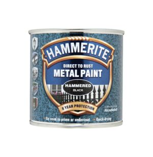 Hammerite Direct To Metal Hammered Black 250ml