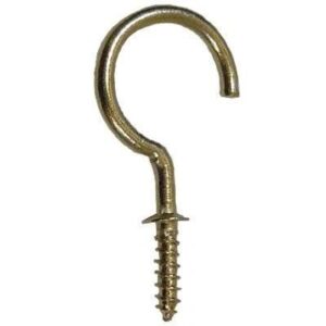Cup Hook Brass 32mm x8