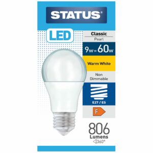 Status GLS LED 9W Pearl Edison Screw