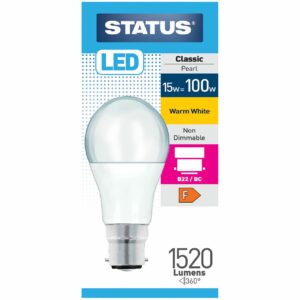 GLS LED 15W 1520 Lumens Pearl BC