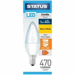 Candle LED 5.5W 470Lm Pearl SES W. White