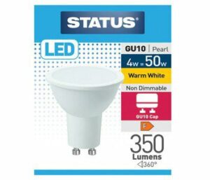 Status GU10 LED 4W 360 Lumens Pearl Warm White