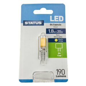 Status G4 LED Non-Dimmable 1.8W Warm White