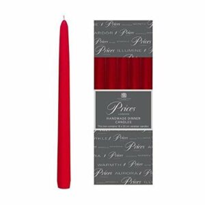 Price’s Candles Venetian 10″ Candle Wine Red