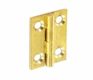 Securit Brass Butt Hinges Self Colour (Pair) 25mm
