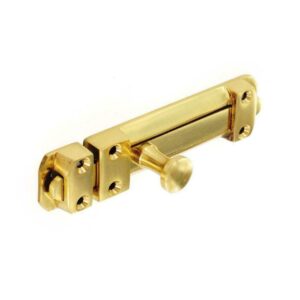 Heavy Door Bolt Brass 100mm S2538
