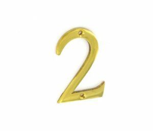 S2502 BRASS NUMBER “2” D17122