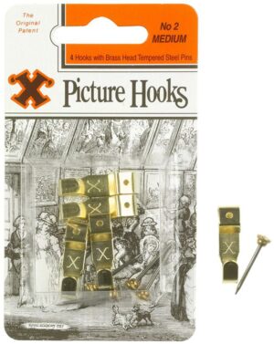 X No:2 Picture Hooks Medium x 4