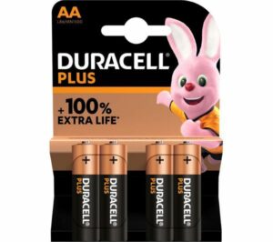 Duracell Plus Power Battery AA x 4