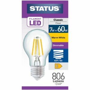 Status ES 7w Filament LED Dimmable GLS