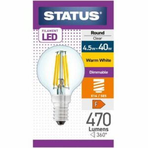 Status LED Filament Golfball 40w SES Dimmable
