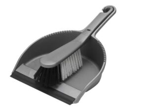 Addis Stiff Dustpan Set Metallic