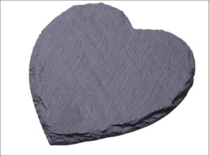 Rough Cut Slate Placemats Heart x 2