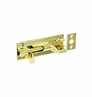Securit Necked Bolt 1in Wide Brass 75mm