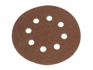 Faithfull Hook & Loop Sanding Disc 125mm x 80G Pack 5