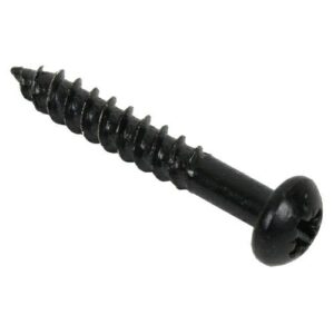 Black Woodscrew 6 X 3/4″
