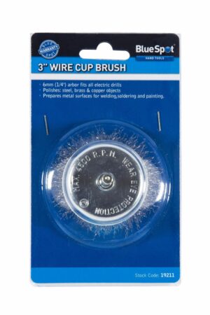 Bluespot Wire Brush With Arbor 75MM