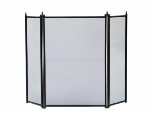 Manor Black Regency 3 Fold Fire Guard