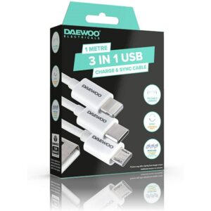 Daewoo 3 In 1 USB-A Cable