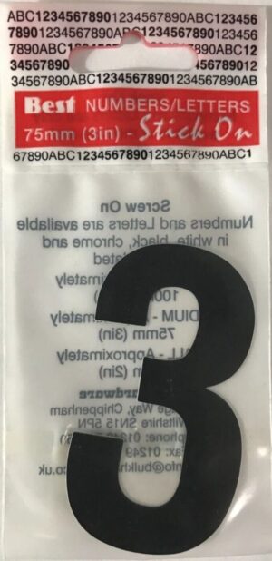 Best Letter Peelable Black 3