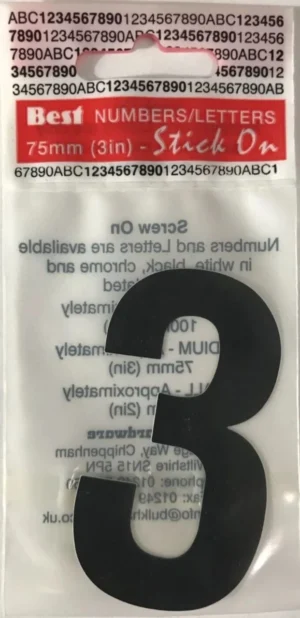 Best Letter Peelable Black 3