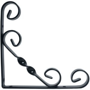Ornamental Scroll Bracket Black