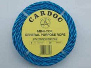 8mm x 20m Polypropylene Coil Blue Rope