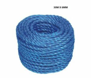 6mm x 30m Polypropylene Coil Blue Rope