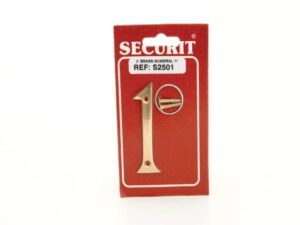 Securit Brass Number 1″