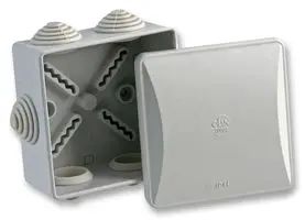 IP55 Thermoplastic 6 Entry Junction Box 80x80x40mm