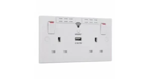 BG 2 Gang Switched Socket Wifi Extender