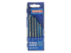 Faithfull 5-7mm  Standard Masonry Drill Set x 5
