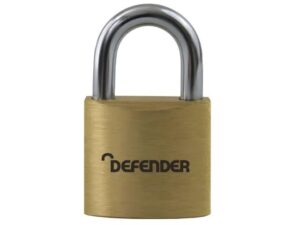 Defender Padlock Brass 30mm