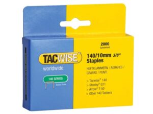 Tac-Wise 140 Heavy-Duty Staples 10mm Pack of 2000
