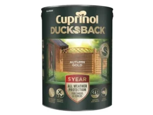 Cuprinol 5 Year Ducksback Autumn Gold 5L