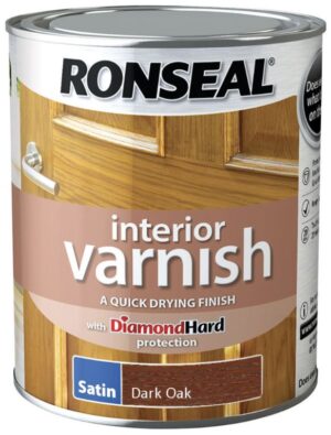 Ronseal Interior Varnish Satin Dark Oak 750ml