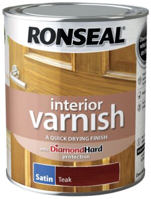 Ronseal Interior Varnish Satin Teak 750ml