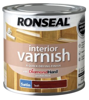 Ronseal Interior Varnish Satin Teak 250ml